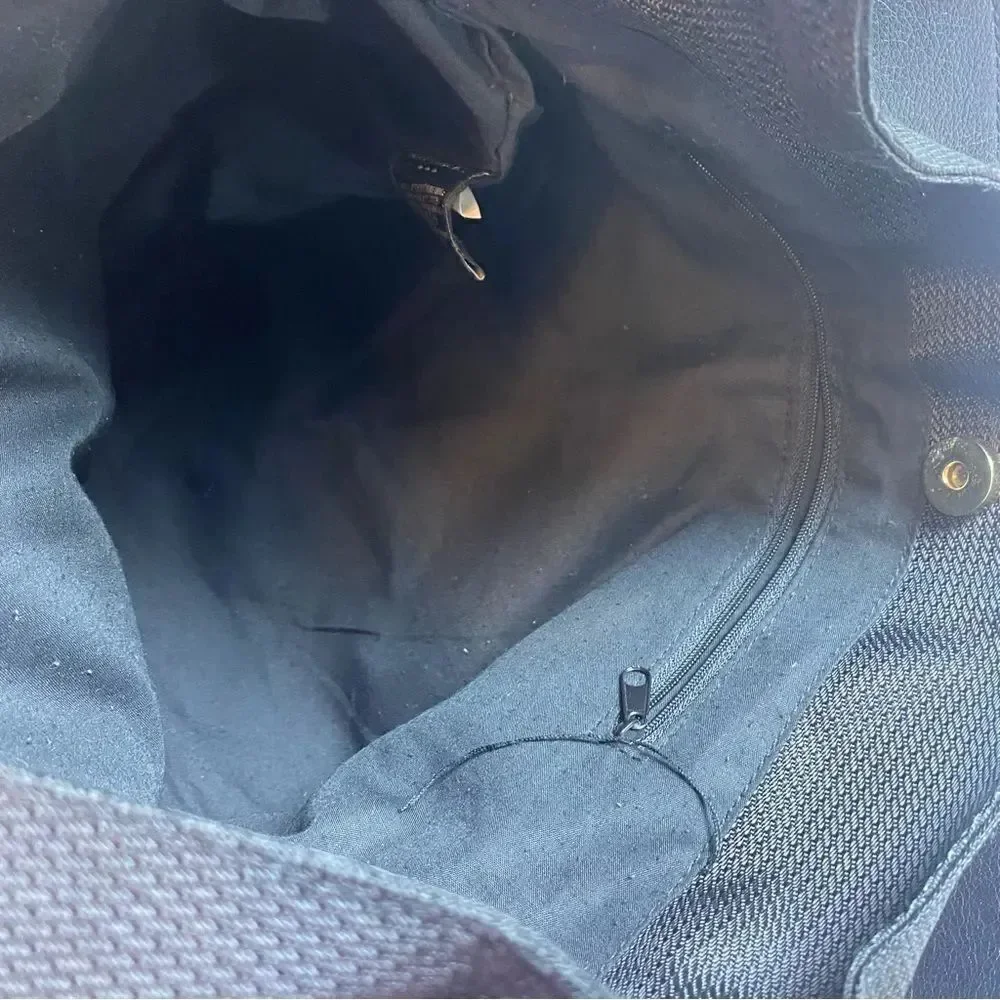 Banana Republic Black Nylon Hobo Bag